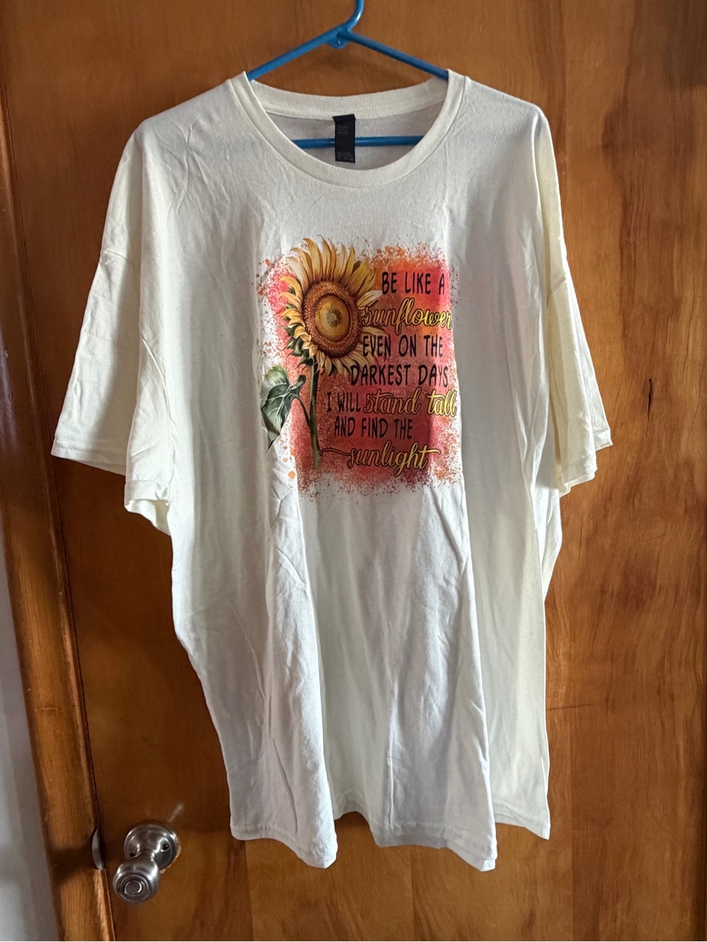 Cream Sunflower Graphic Short-Sleeve Tee - Women's Top